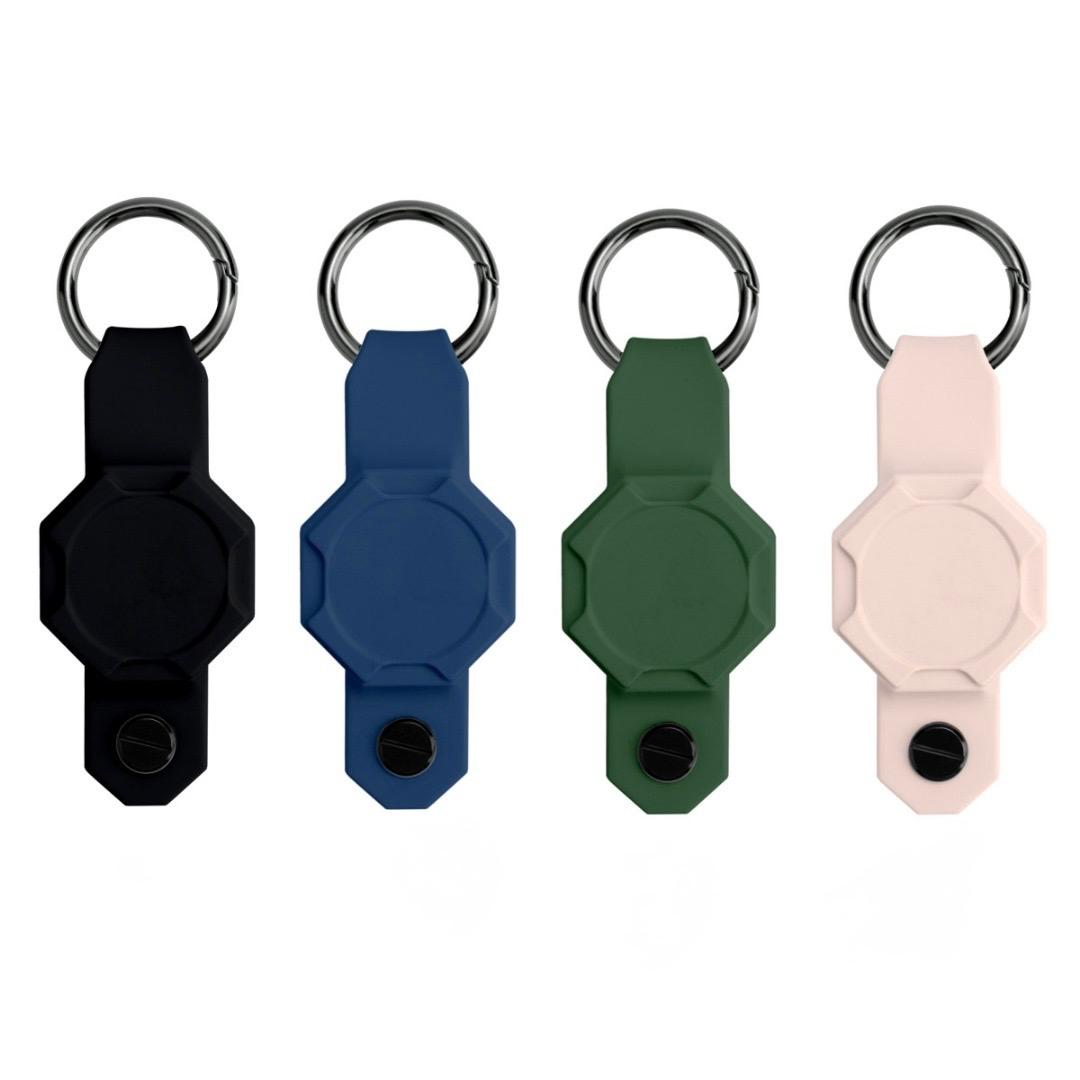 Key organizer silicone case with tracker slot